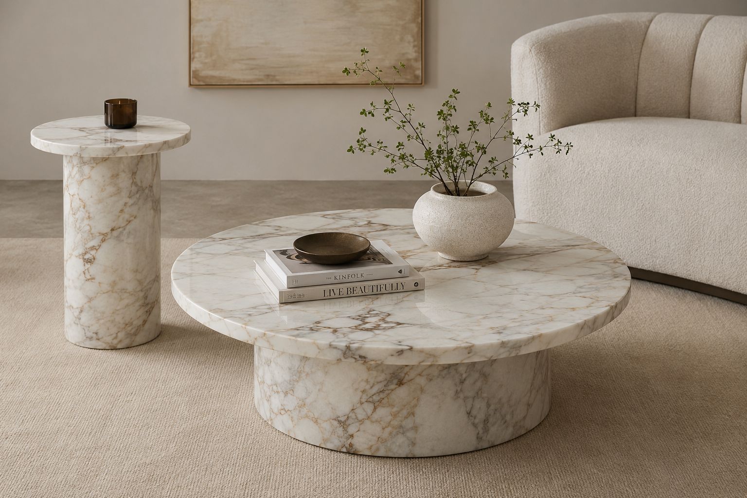 Marble dining table